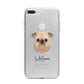Griffon Bruxellois Personalised iPhone 7 Plus Bumper Case on Silver iPhone