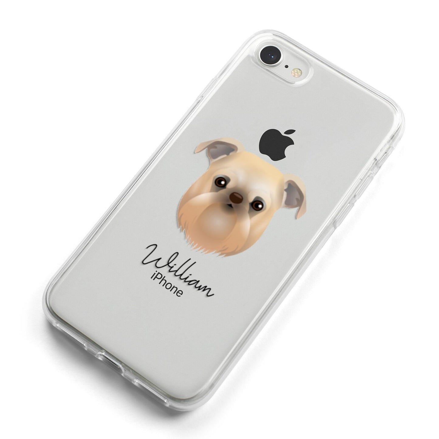Griffon Bruxellois Personalised iPhone 8 Bumper Case on Silver iPhone Alternative Image