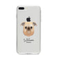 Griffon Bruxellois Personalised iPhone 8 Plus Bumper Case on Silver iPhone