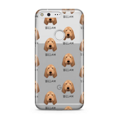 Griffon Fauve De Bretagne Icon with Name Google Pixel Case