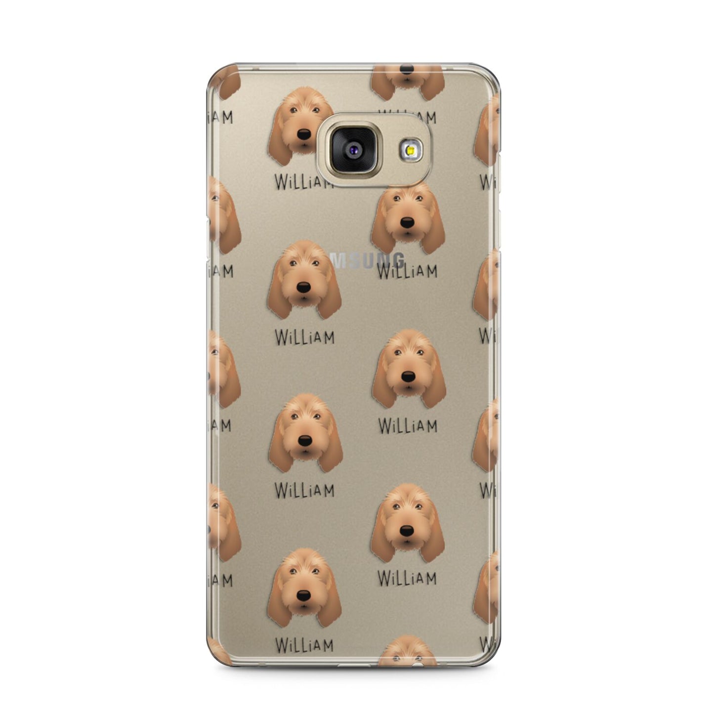 Griffon Fauve De Bretagne Icon with Name Samsung Galaxy A5 2016 Case on gold phone