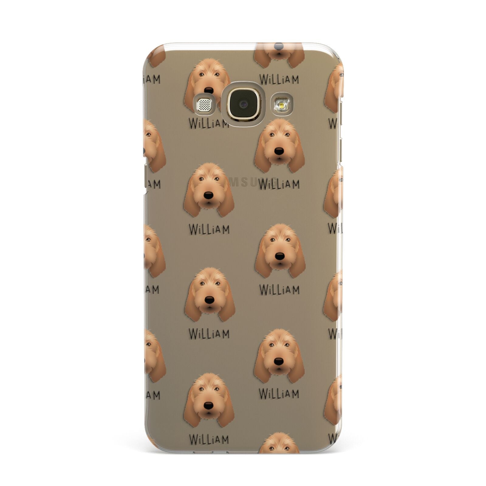 Griffon Fauve De Bretagne Icon with Name Samsung Galaxy A8 Case