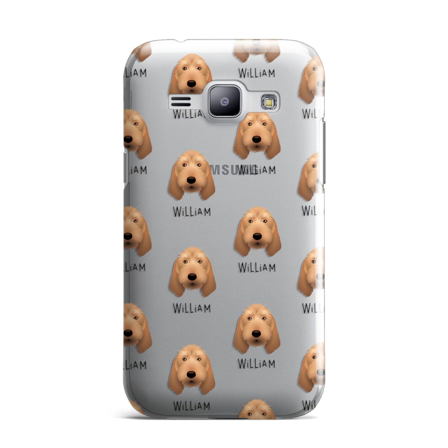 Griffon Fauve De Bretagne Icon with Name Samsung Galaxy J1 2015 Case