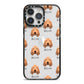 Griffon Fauve De Bretagne Icon with Name iPhone 14 Pro Max Black Impact Case on Silver phone