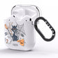 Grinning Cat Halloween AirPods Clear Case Side Image