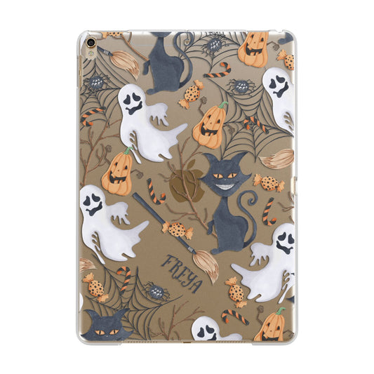 Grinning Cat Halloween Apple iPad Gold Case