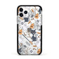 Grinning Cat Halloween Apple iPhone 11 Pro in Silver with Black Impact Case