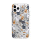Grinning Cat Halloween Apple iPhone 11 Pro in Silver with Bumper Case