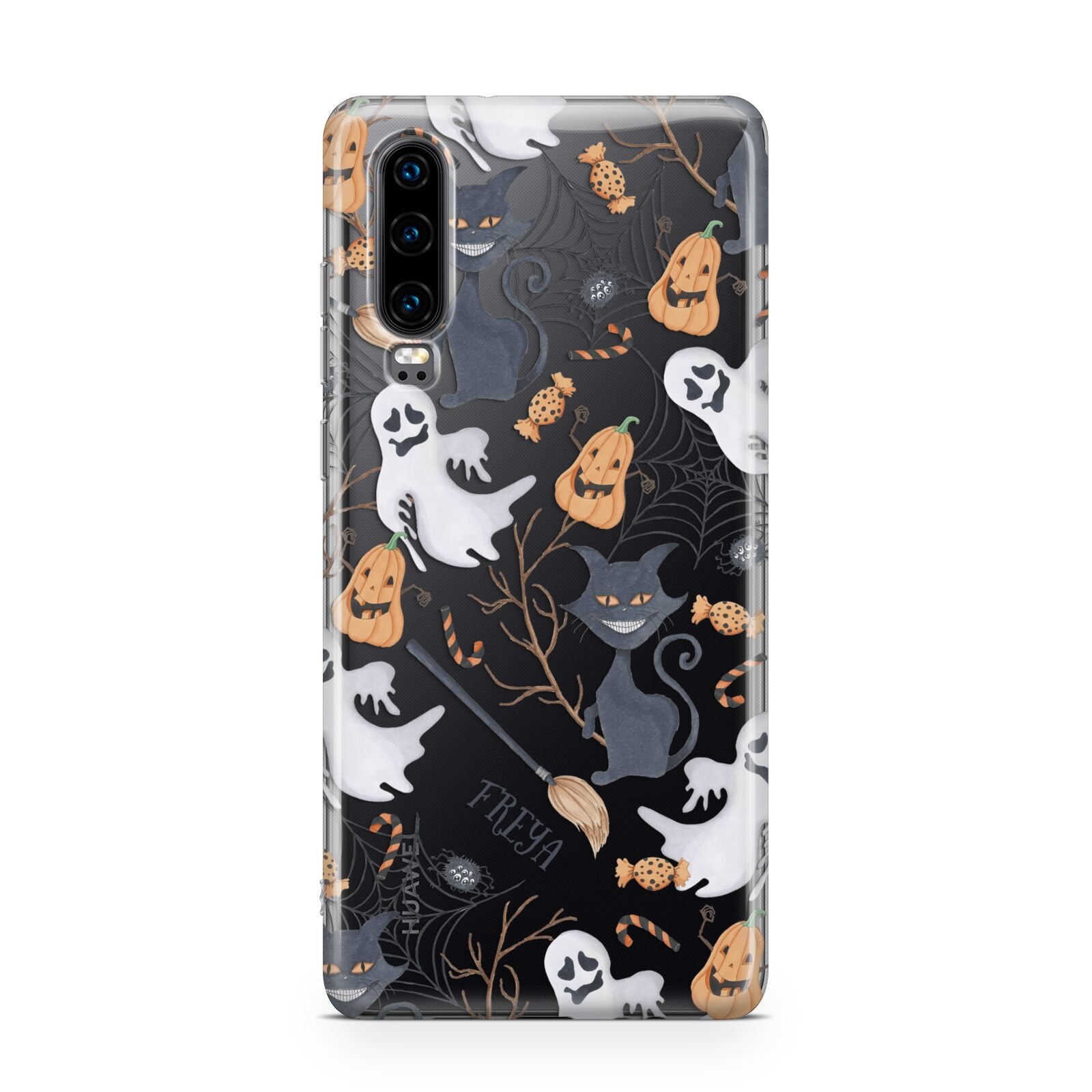 Grinning Cat Halloween Huawei P30 Phone Case