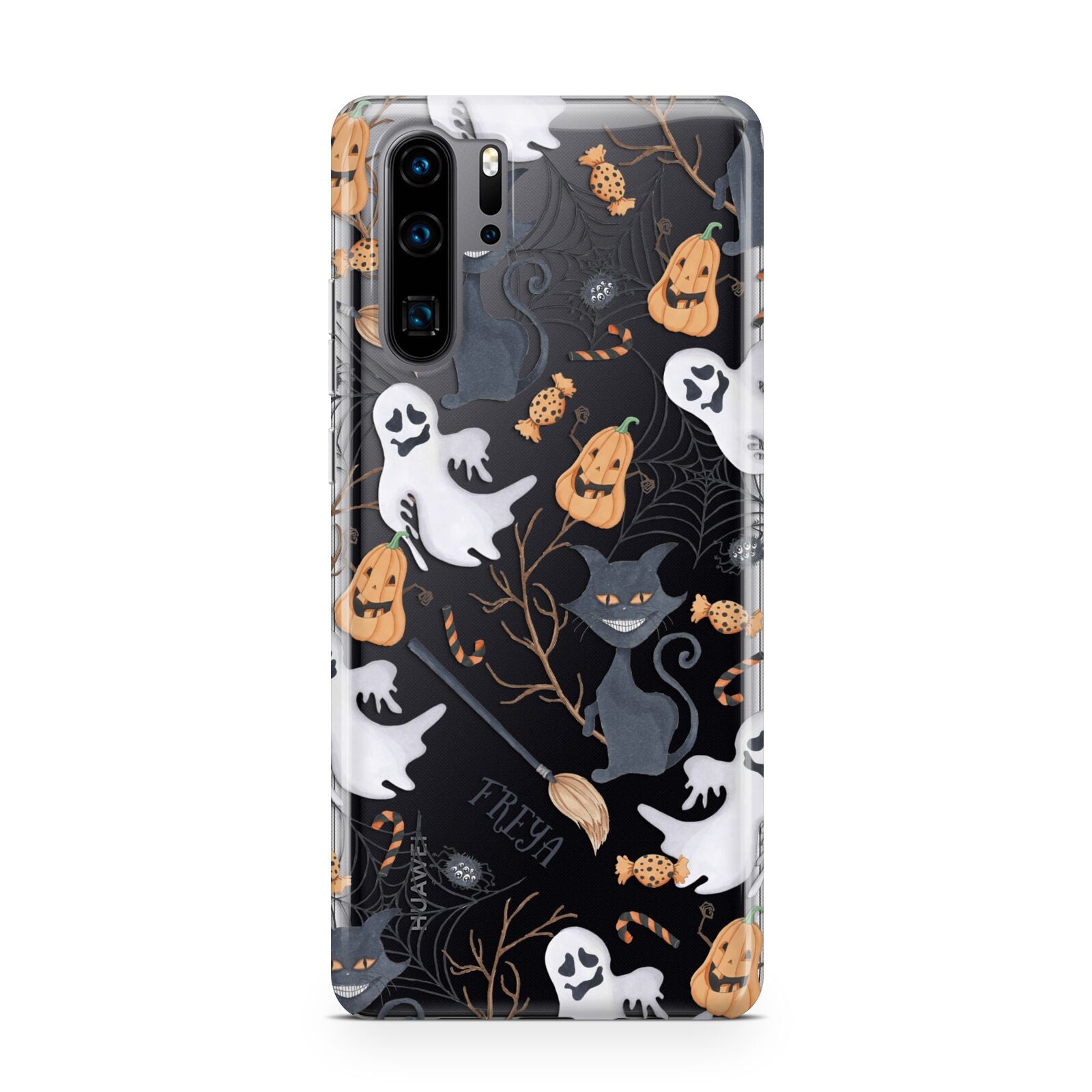 Grinning Cat Halloween Huawei P30 Pro Phone Case