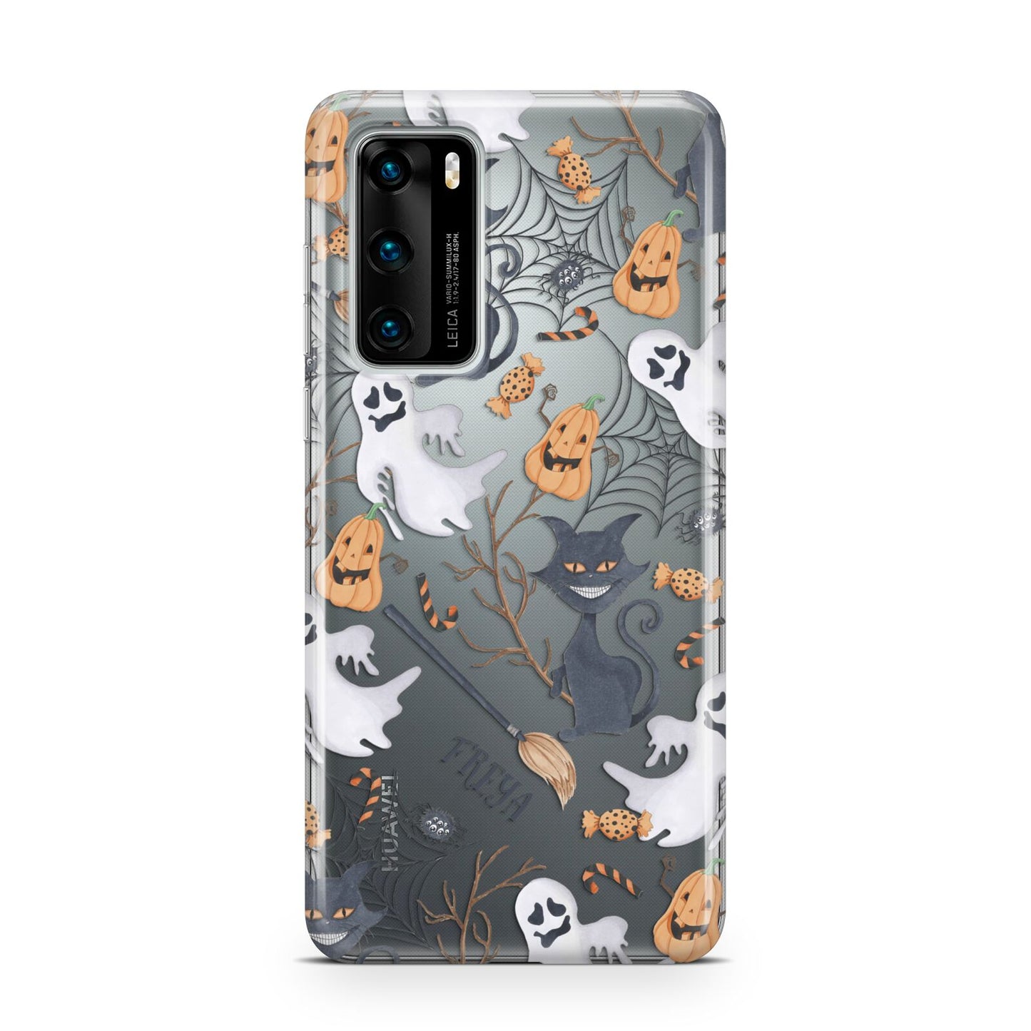 Grinning Cat Halloween Huawei P40 Phone Case