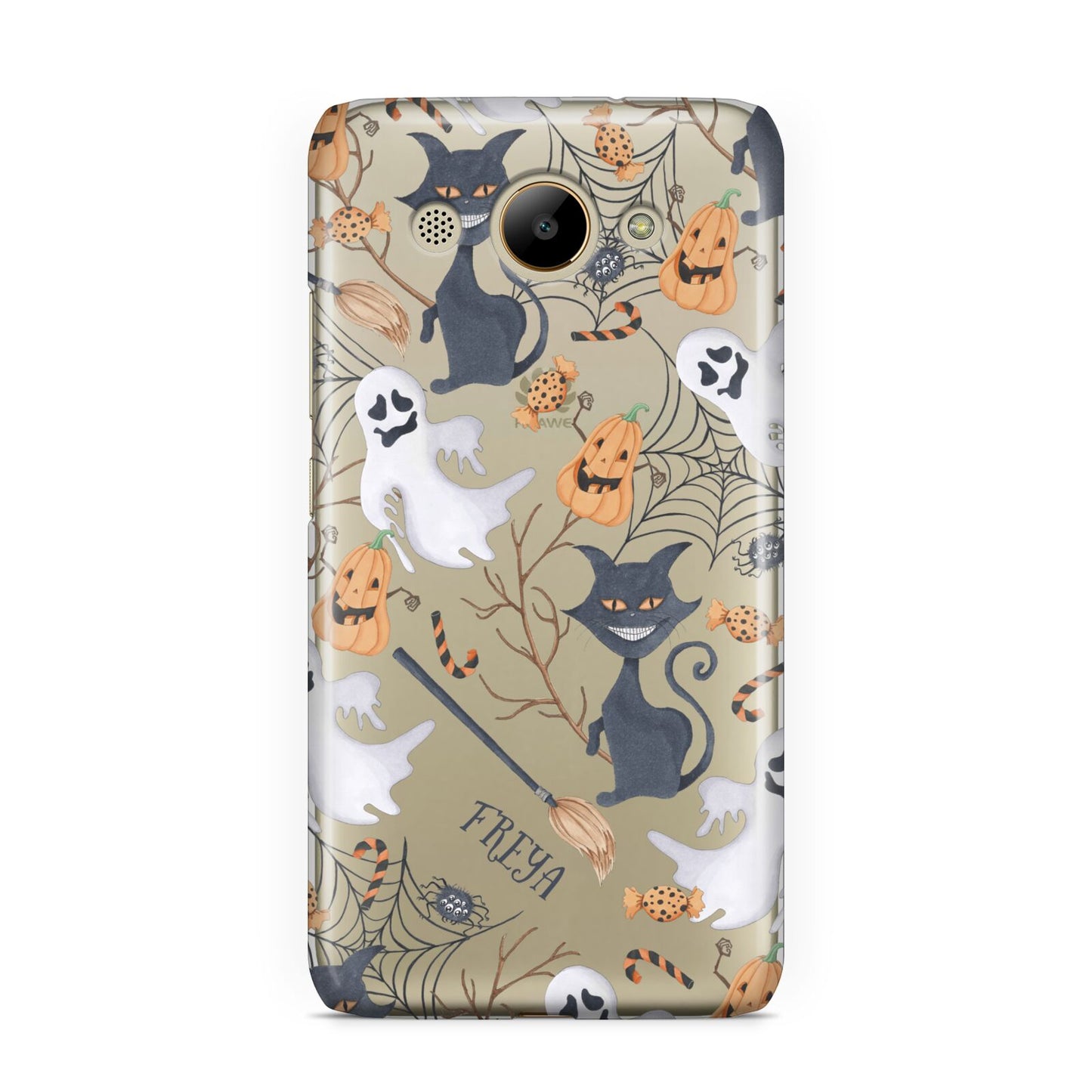 Grinning Cat Halloween Huawei Y3 2017