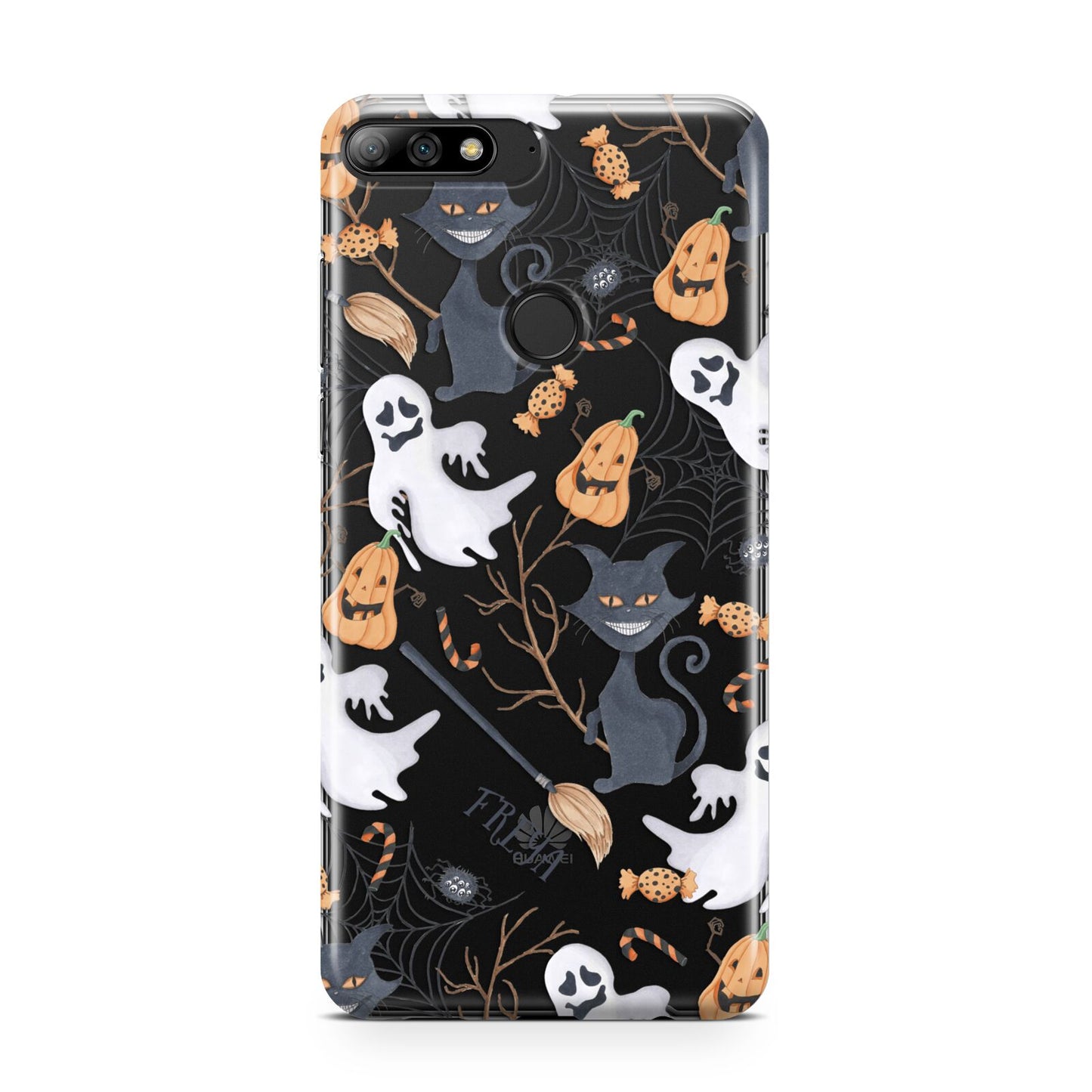 Grinning Cat Halloween Huawei Y7 2018