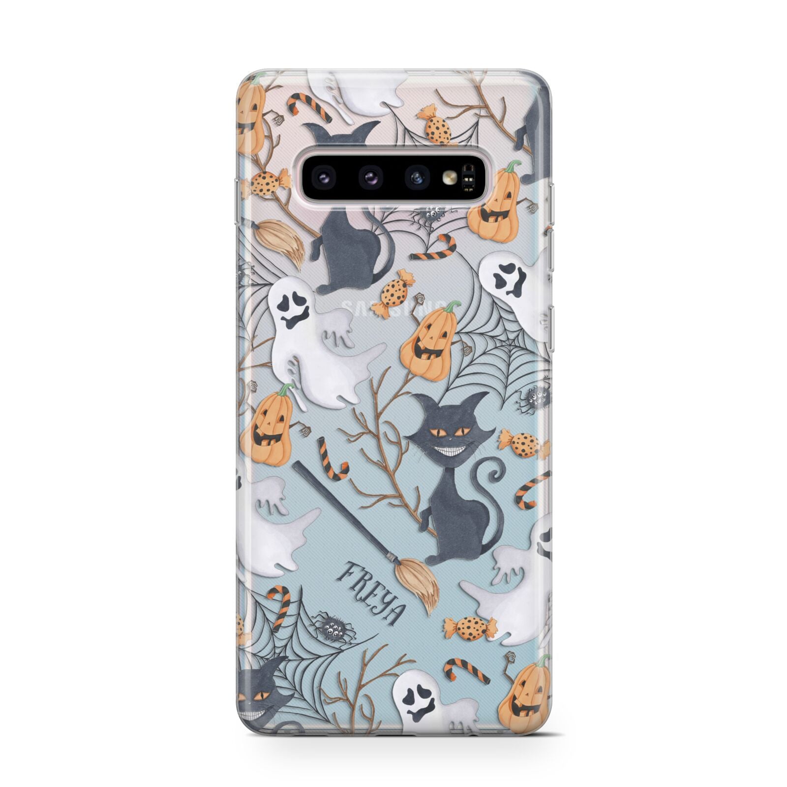 Grinning Cat Halloween Protective Samsung Galaxy Case