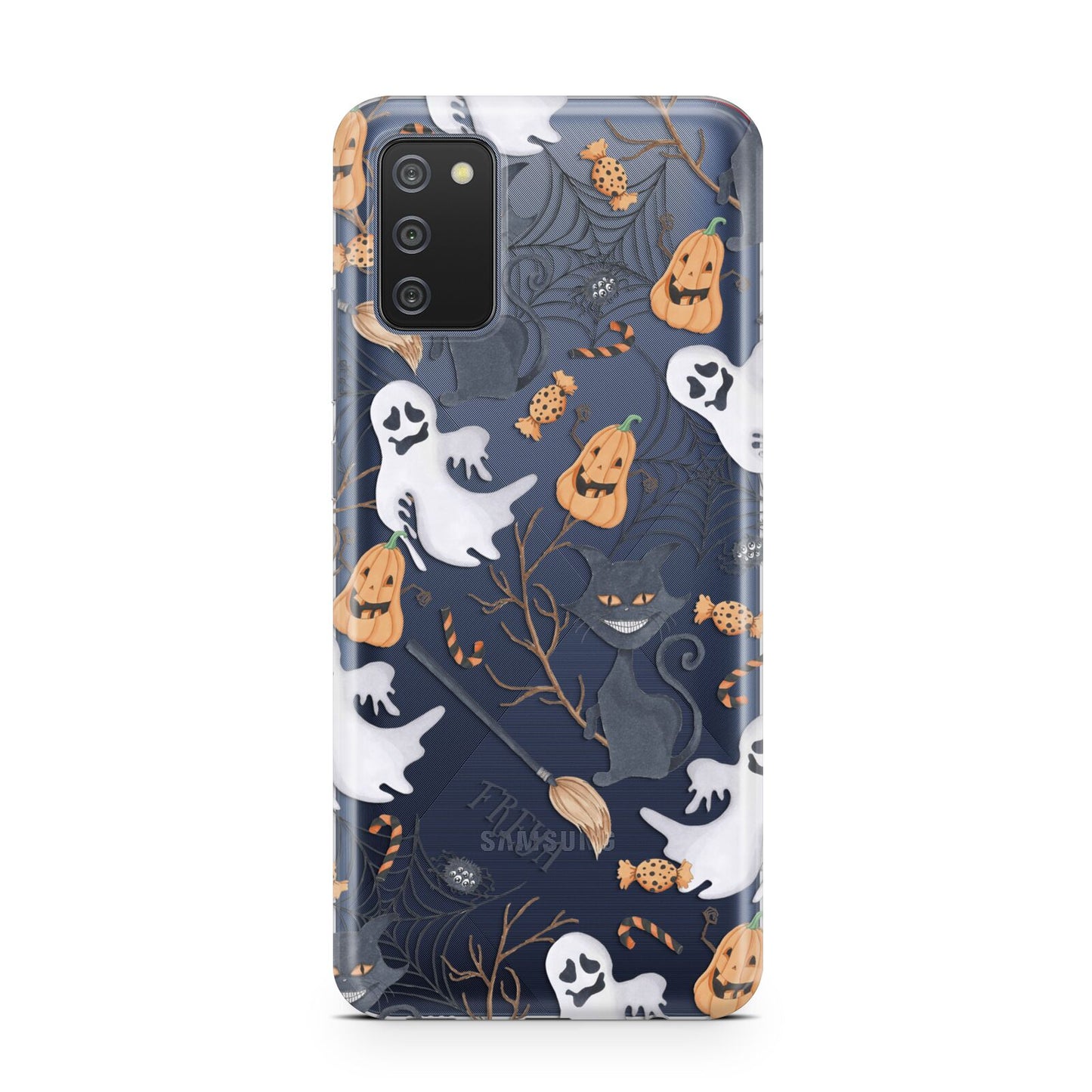 Grinning Cat Halloween Samsung A02s Case
