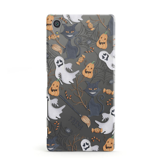 Grinning Cat Halloween Sony Xperia Case