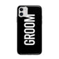 Groom Apple iPhone 11 in White with Bumper Case