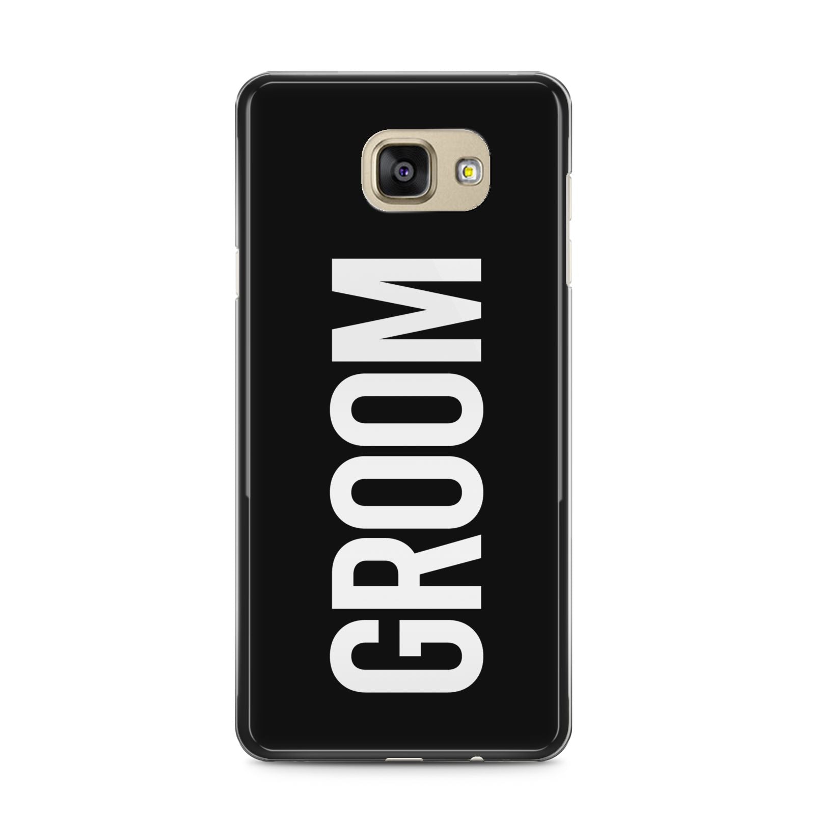 Groom Samsung Galaxy A5 2016 Case on gold phone