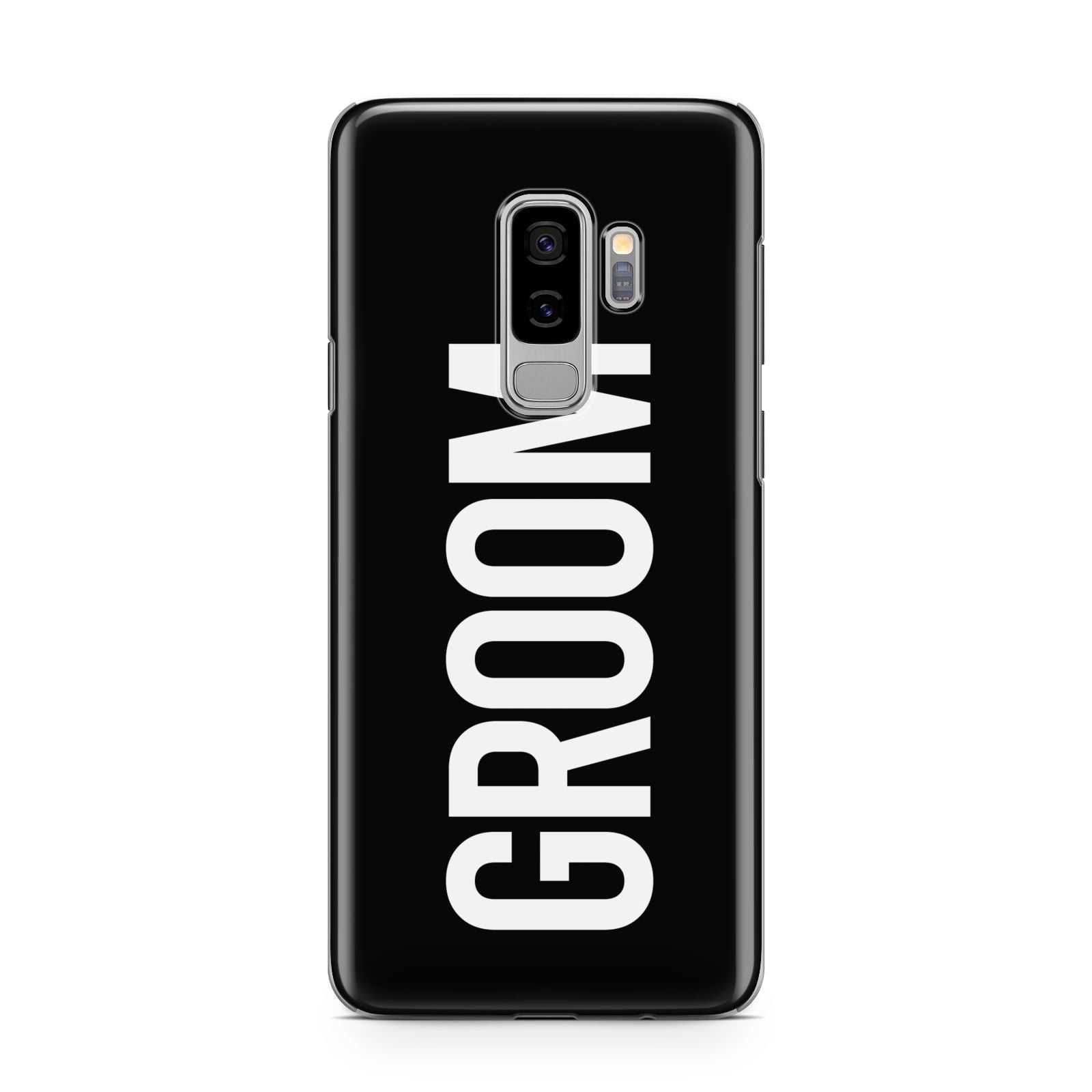 Groom Samsung Galaxy S9 Plus Case on Silver phone