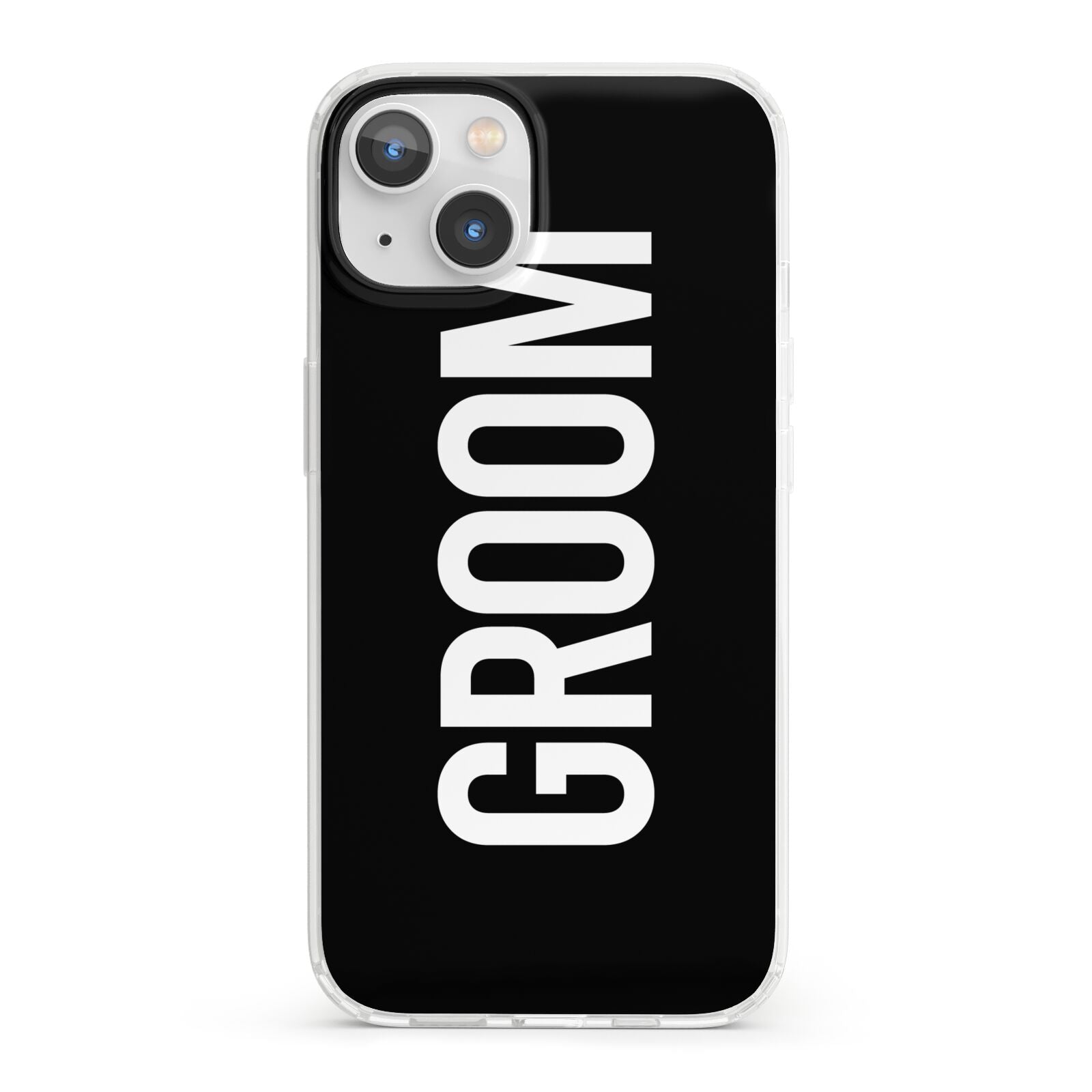 Groom iPhone 13 Clear Bumper Case