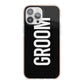Groom iPhone 13 Pro Max TPU Impact Case with Pink Edges