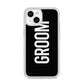 Groom iPhone 14 Clear Tough Case Starlight