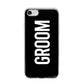 Groom iPhone 7 Bumper Case on Silver iPhone