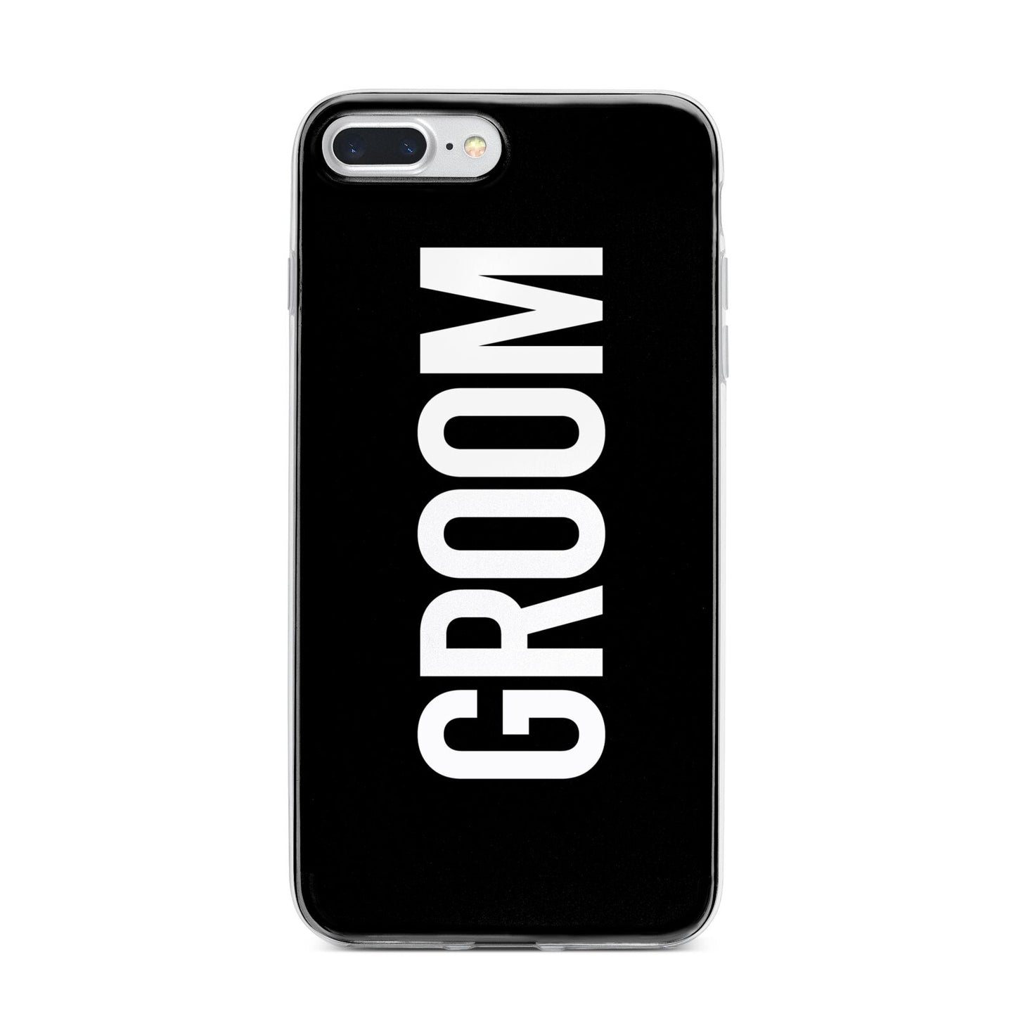 Groom iPhone 7 Plus Bumper Case on Silver iPhone