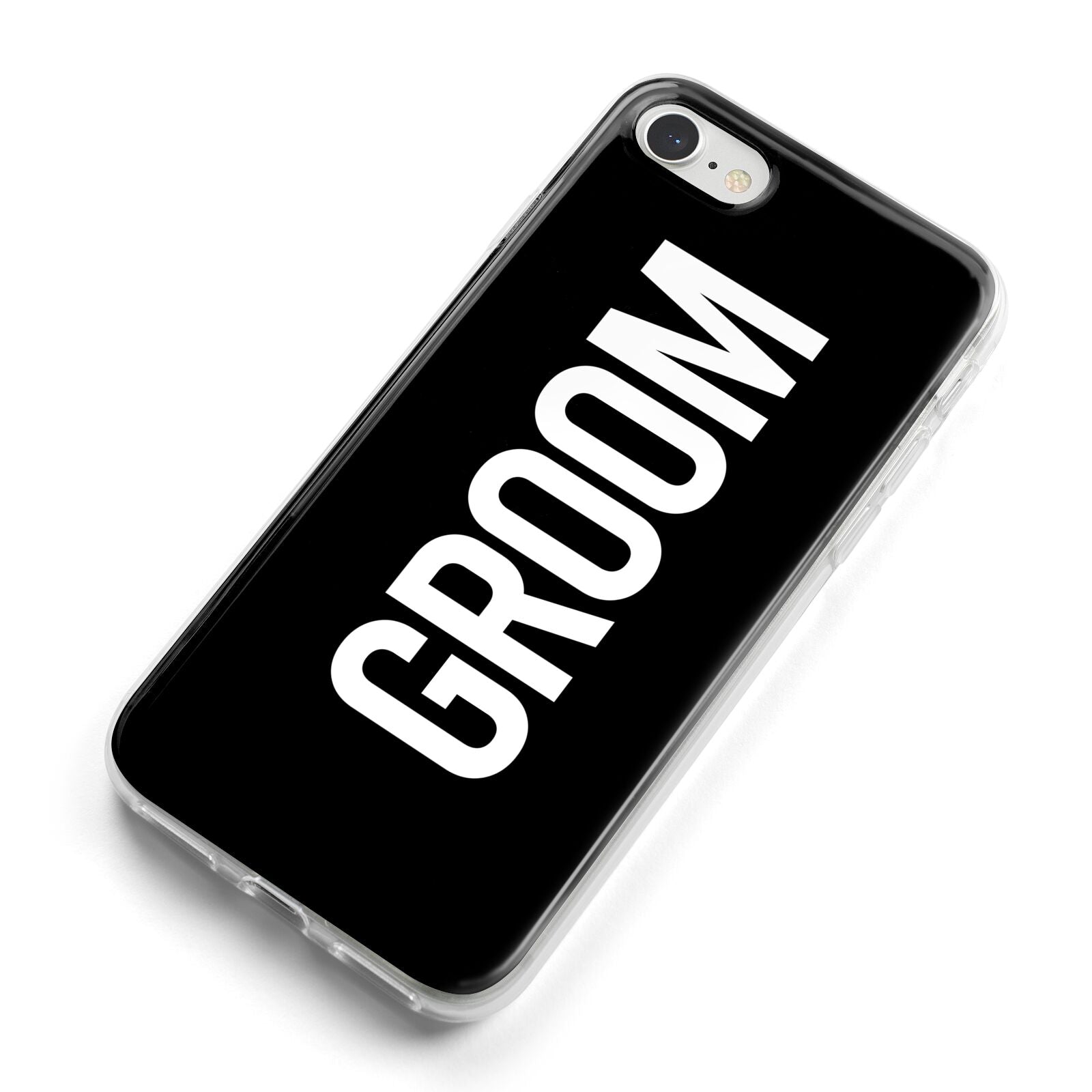Groom iPhone 8 Bumper Case on Silver iPhone Alternative Image