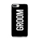 Groom iPhone 8 Plus Bumper Case on Silver iPhone