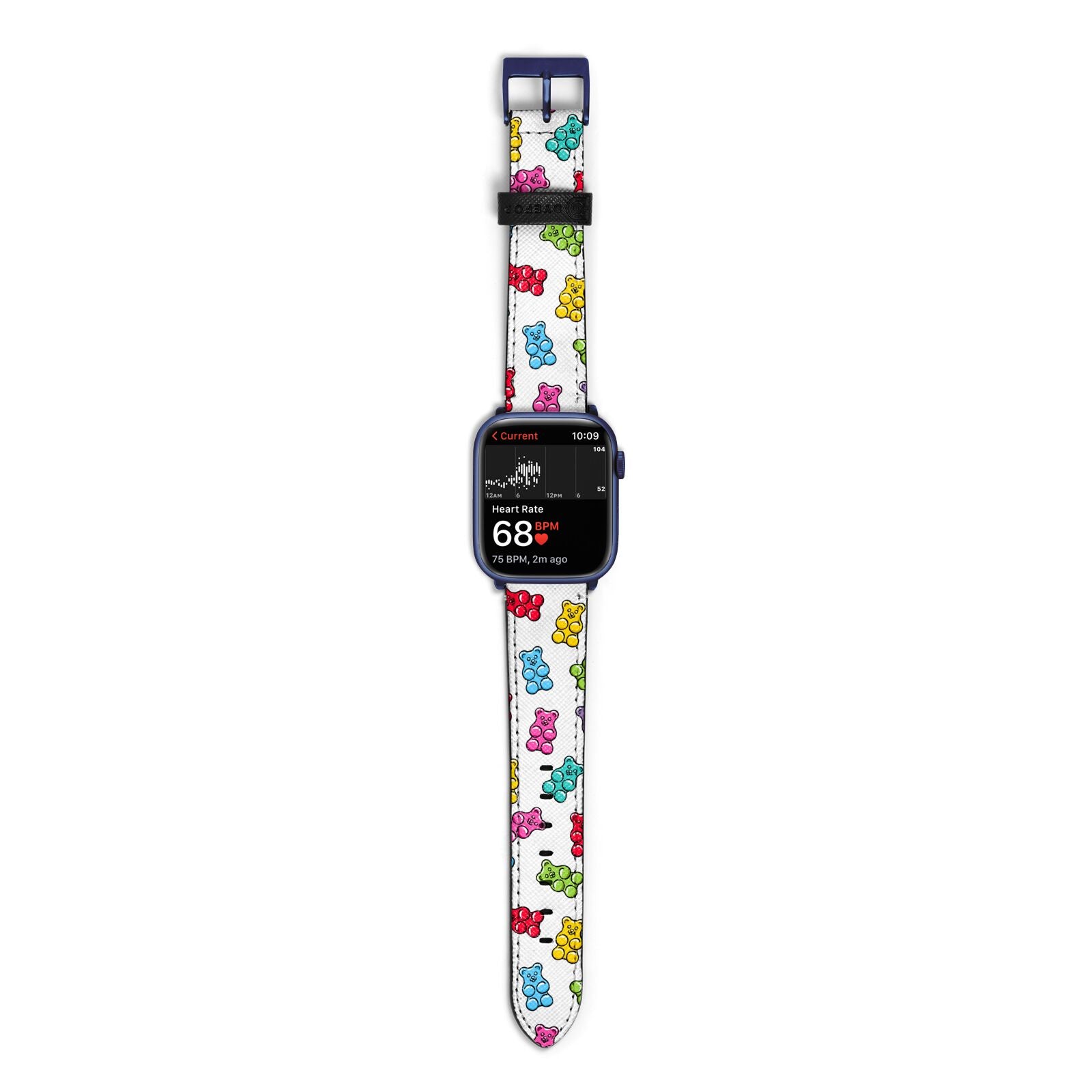 Gummy Bear Apple Watch Strap Size 38mm with Blue Hardware