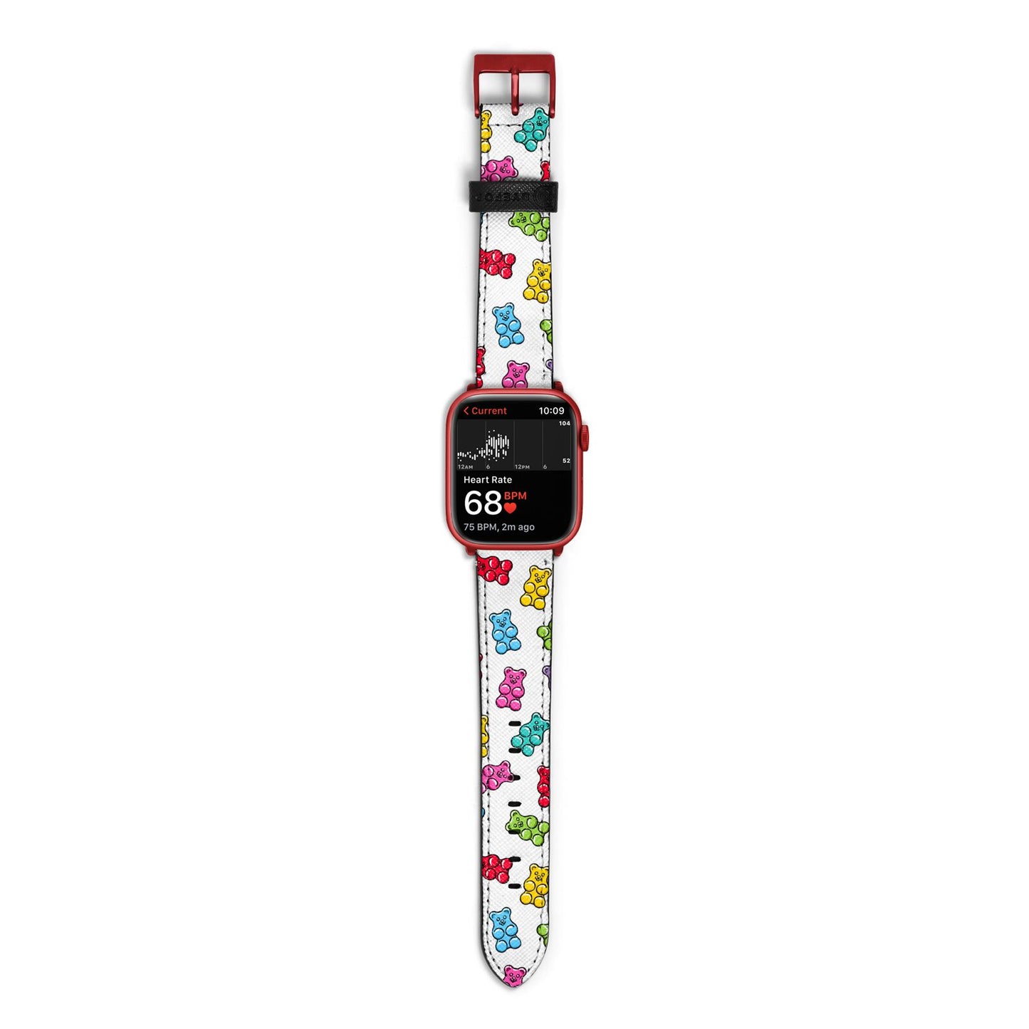 Gummy Bear Apple Watch Strap Size 38mm with Red Hardware