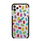 Gummy Bear Apple iPhone 11 Pro Max in Silver with Black Impact Case