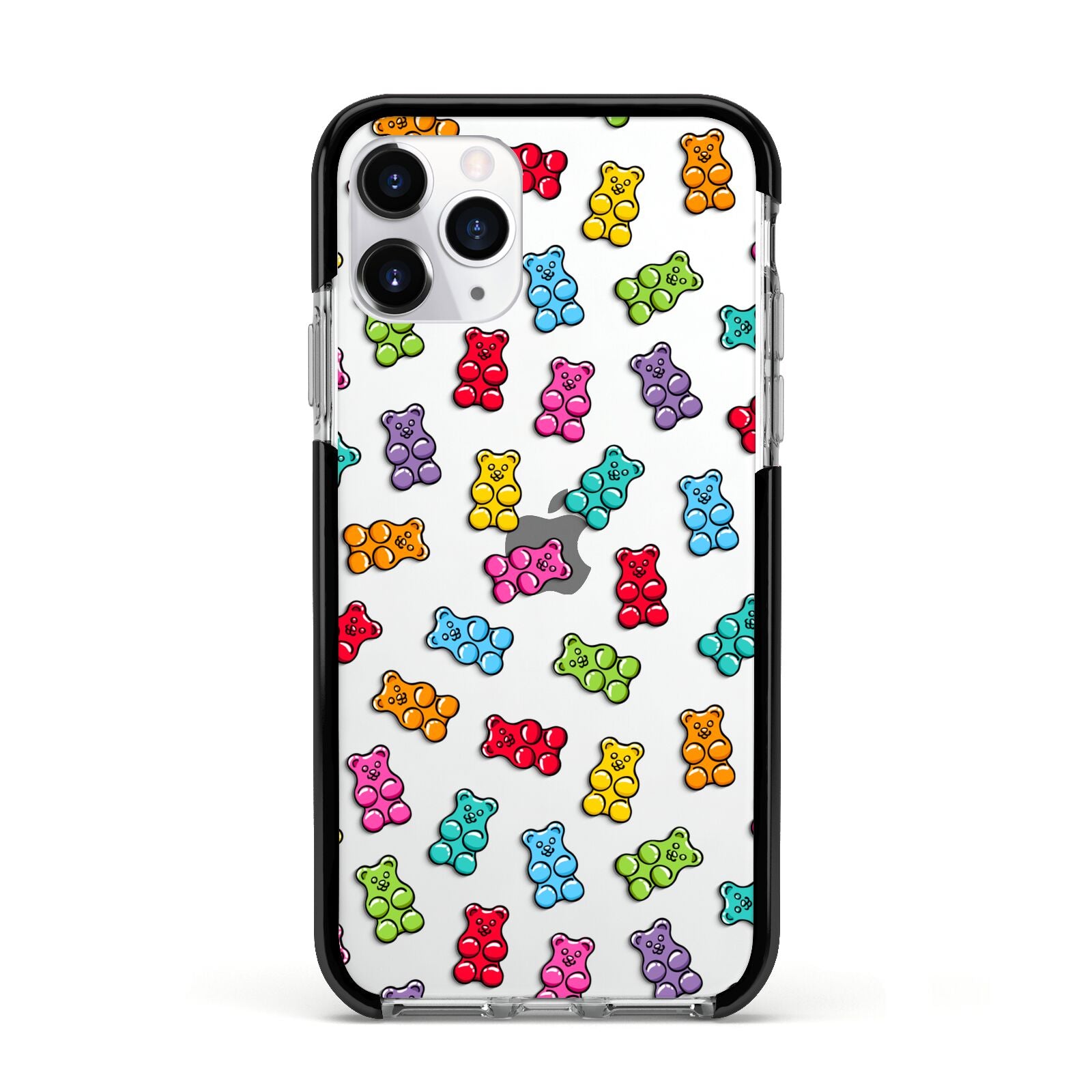Gummy Bear Apple iPhone 11 Pro in Silver with Black Impact Case