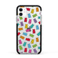 Gummy Bear Apple iPhone 11 in White with Black Impact Case