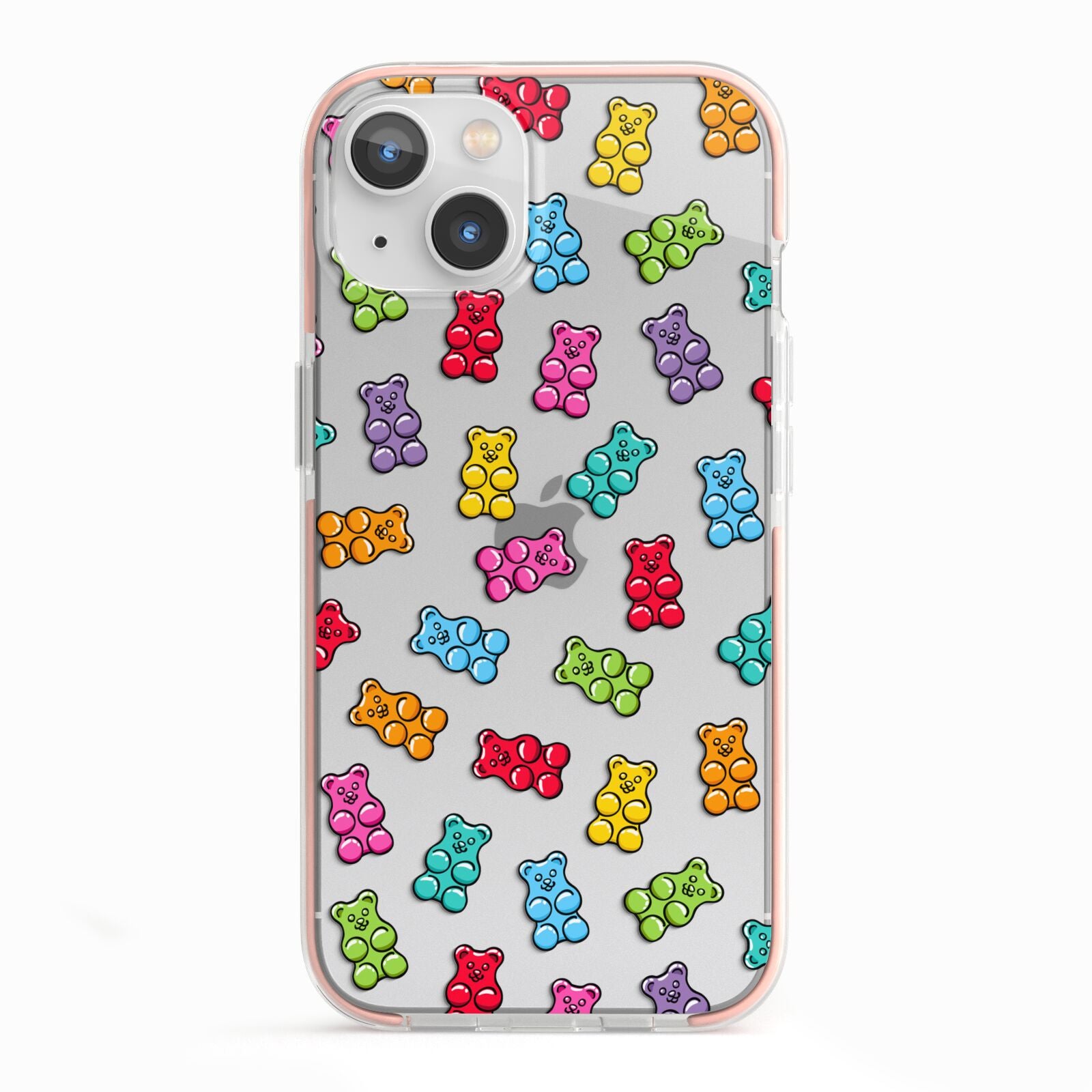 Gummy Bear iPhone 13 TPU Impact Case with Pink Edges