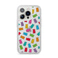 Gummy Bear iPhone 14 Pro Clear Tough Case Silver