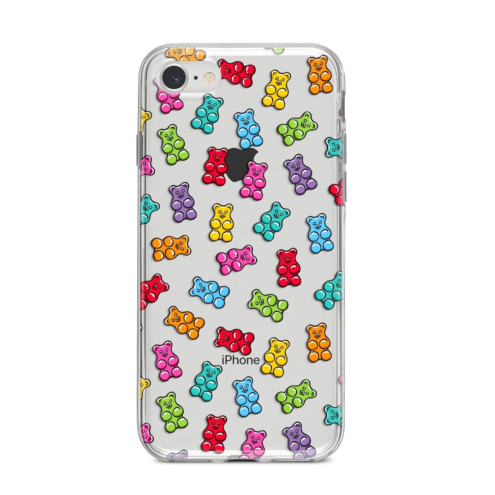 Gummy Bear iPhone 8 Bumper Case on Silver iPhone