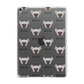 Hairless Chinese Crested Icon with Name Apple iPad Grey Case