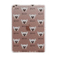 Hairless Chinese Crested Icon with Name Apple iPad Rose Gold Case