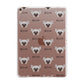 Hairless Chinese Crested Icon with Name Apple iPad Rose Gold Case