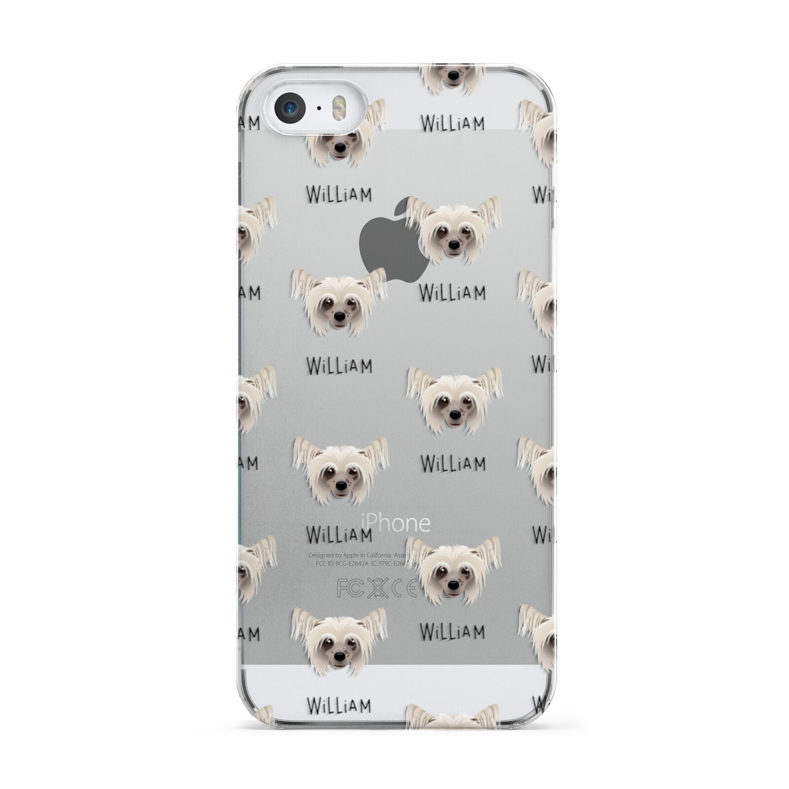 Hairless Chinese Crested Icon with Name Apple iPhone 5 Case