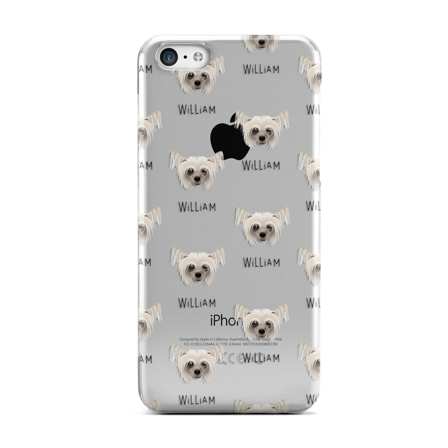 Hairless Chinese Crested Icon with Name Apple iPhone 5c Case