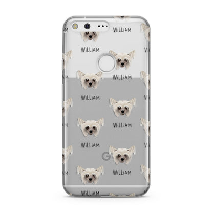 Hairless Chinese Crested Icon with Name Google Pixel Case