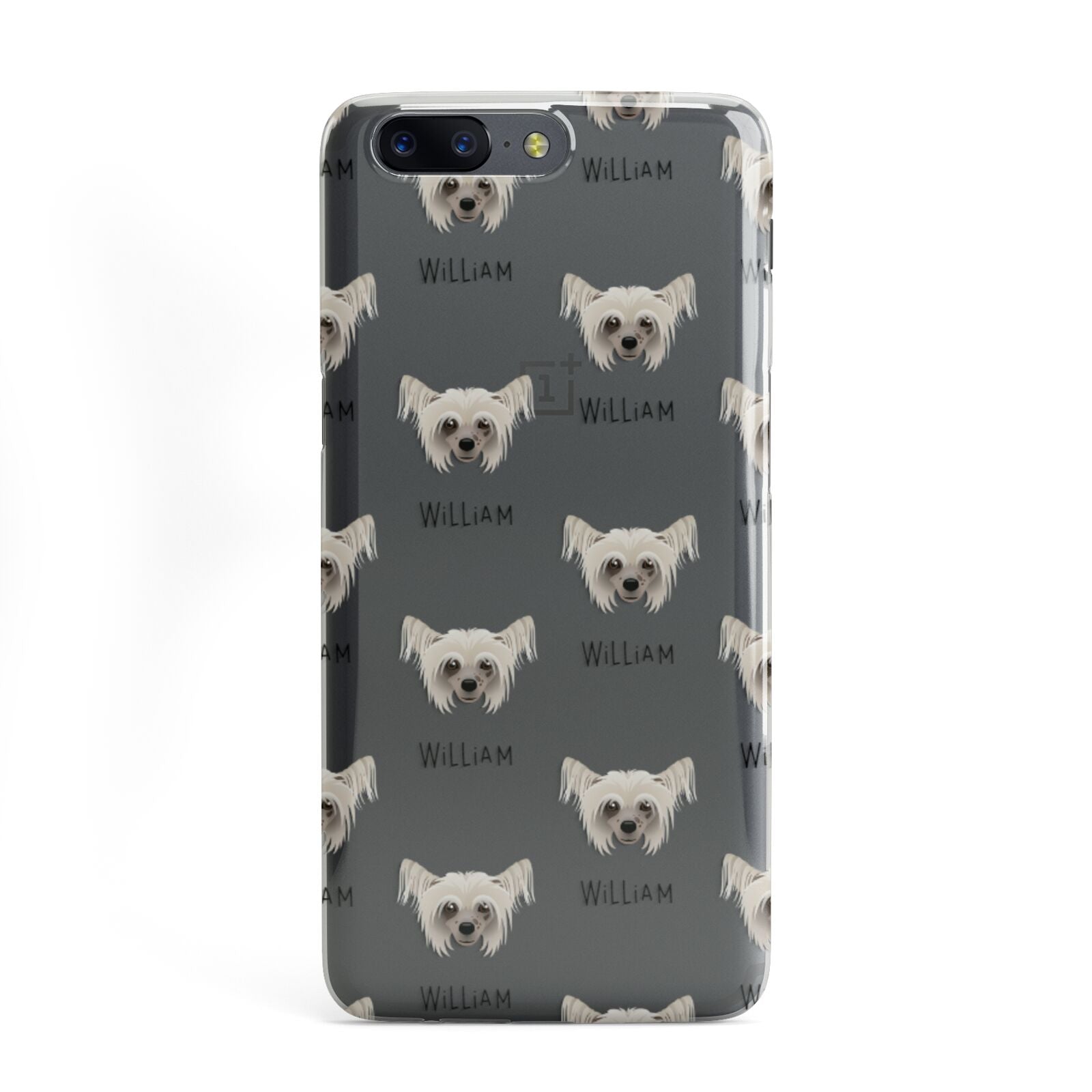 Hairless Chinese Crested Icon with Name OnePlus Case
