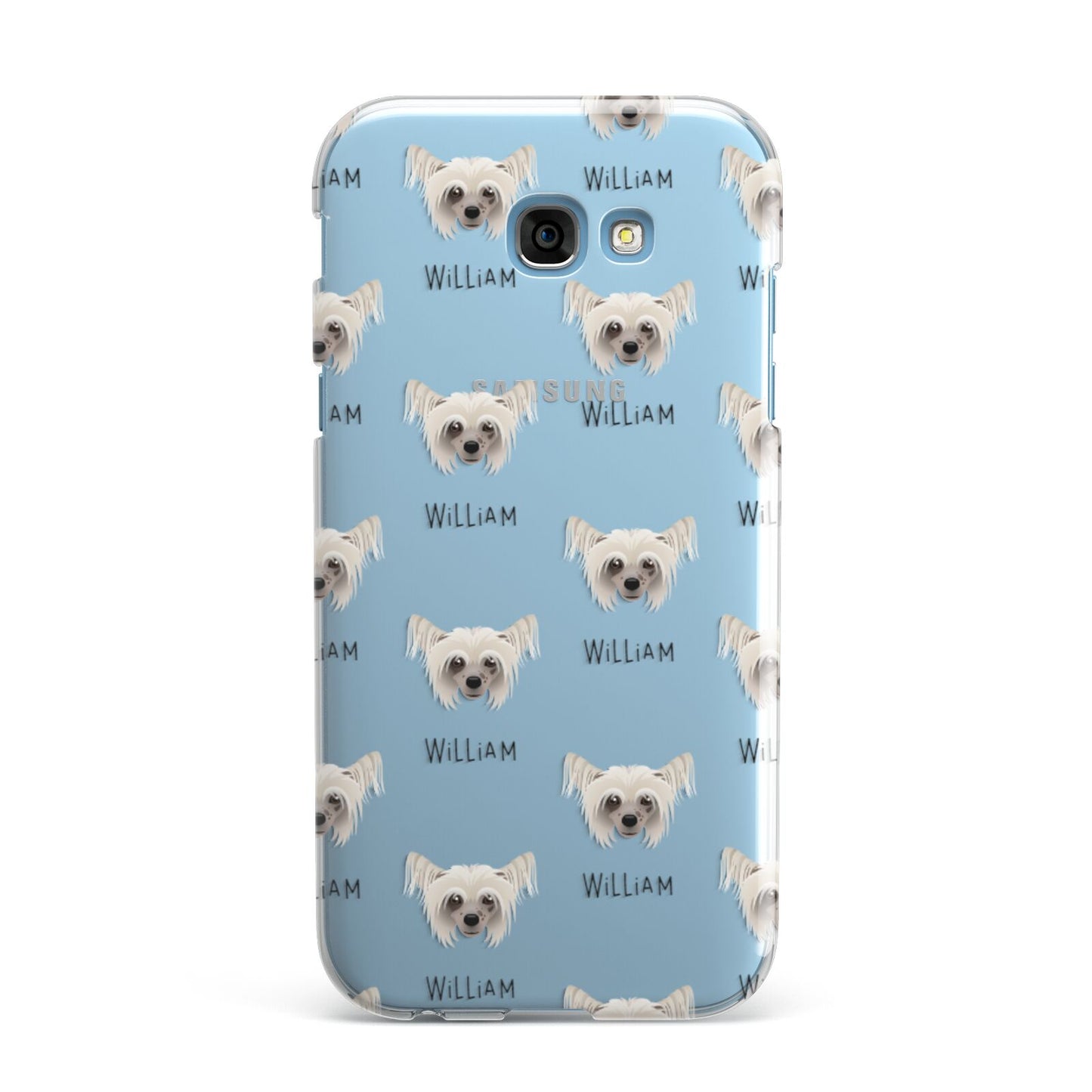 Hairless Chinese Crested Icon with Name Samsung Galaxy A7 2017 Case
