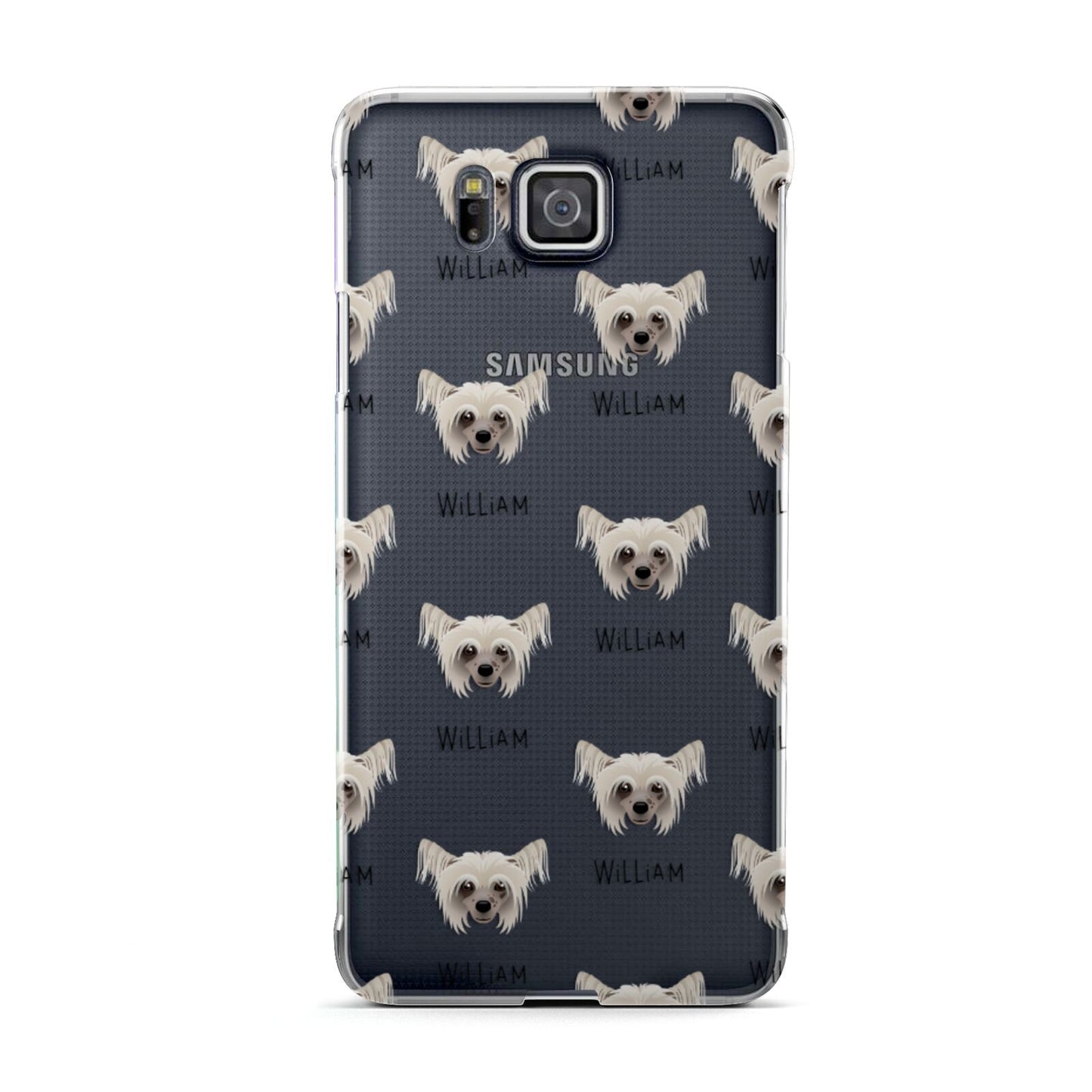 Hairless Chinese Crested Icon with Name Samsung Galaxy Alpha Case