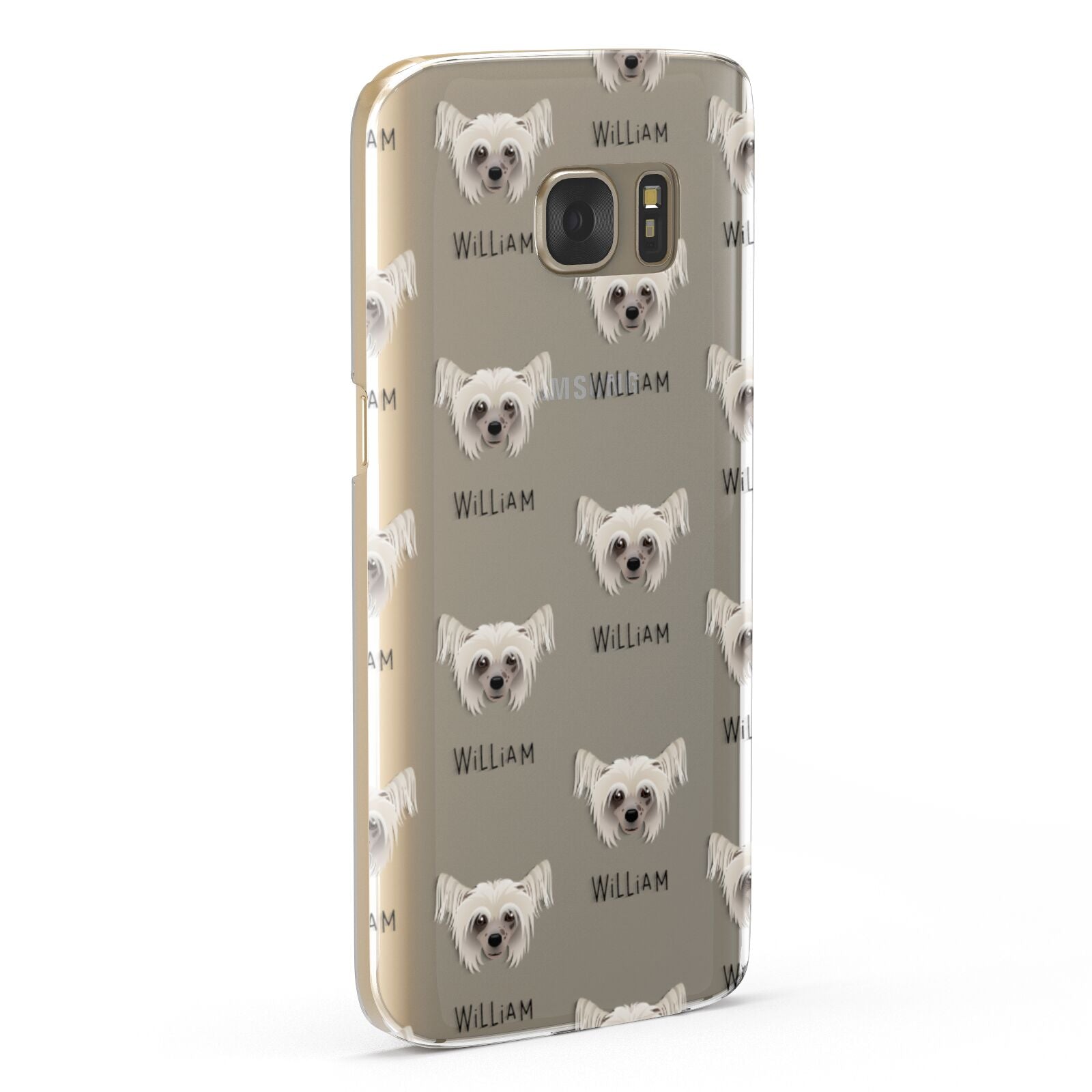 Hairless Chinese Crested Icon with Name Samsung Galaxy Case Fourty Five Degrees