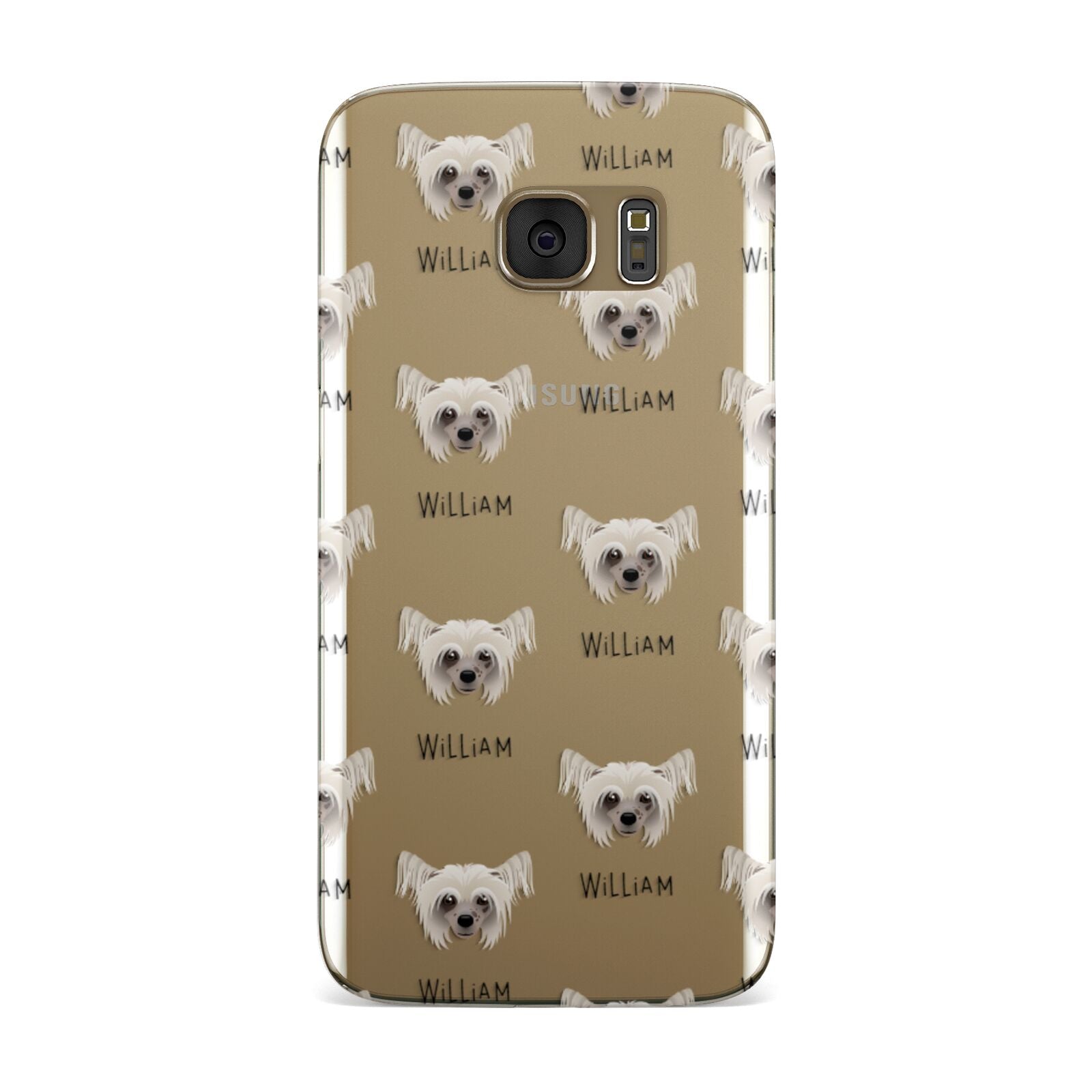 Hairless Chinese Crested Icon with Name Samsung Galaxy Case
