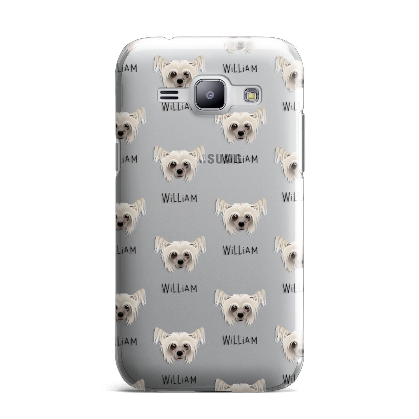 Hairless Chinese Crested Icon with Name Samsung Galaxy J1 2015 Case